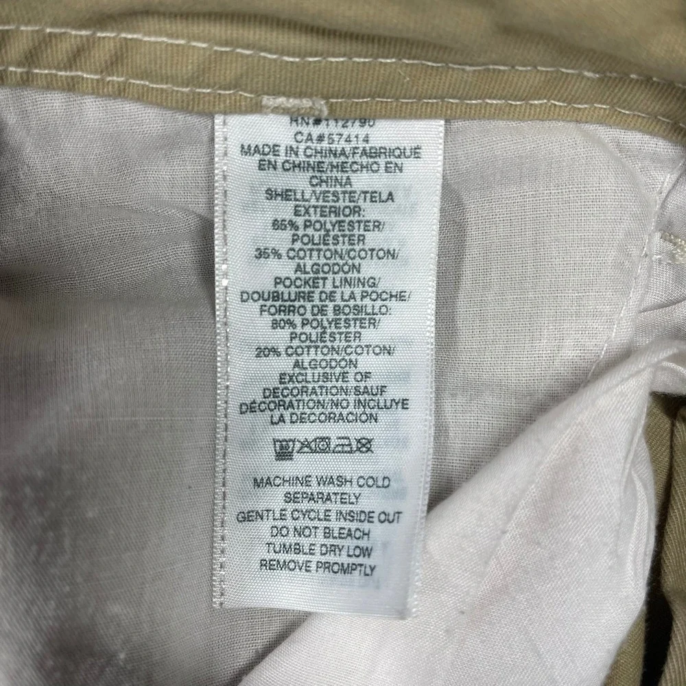 True Religion Cargo Pants Mens 30(31x31)Tan Khaki Contrast Stitching Utilitarian